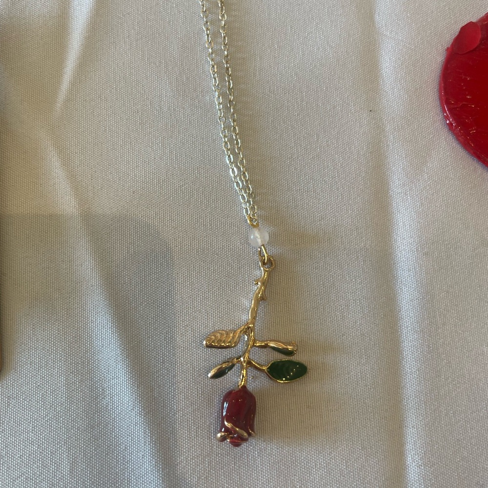 Rose Pendant Necklace - Made To Size
